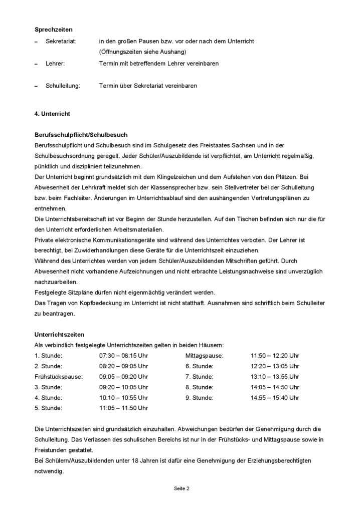Hausordnung Seite 2