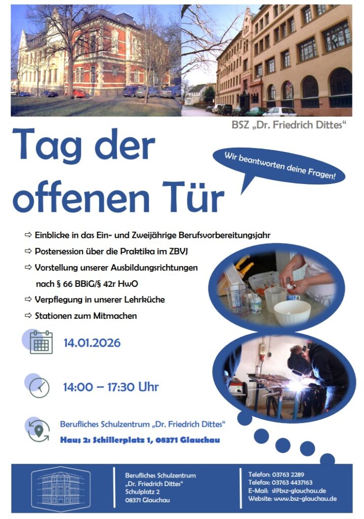 Tag der offenen Tür 14.01.2026 - Flyer